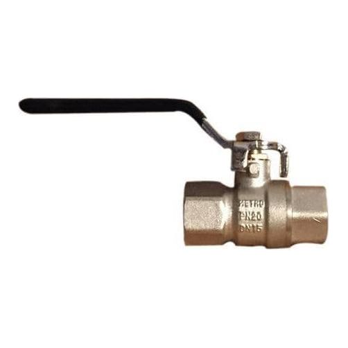 Ball Valve Nickel plated brass (For Freshwater use) 3/8" 11/2"
