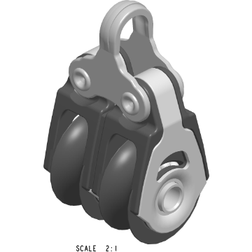 Allen Dynamic Double Block A-2022 20mm 2.5-6mm Rope