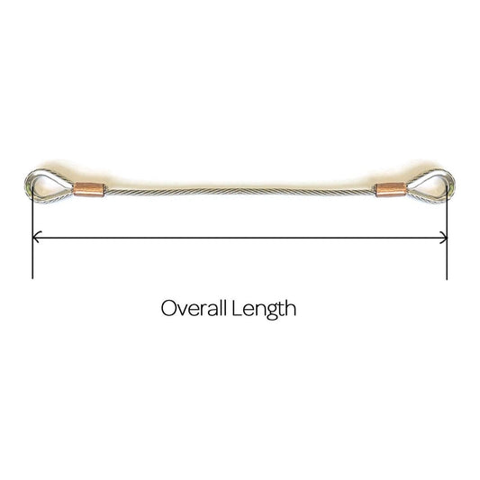 2.5mm flexible 7x19 Stainless Steel Wire Strop made to measure