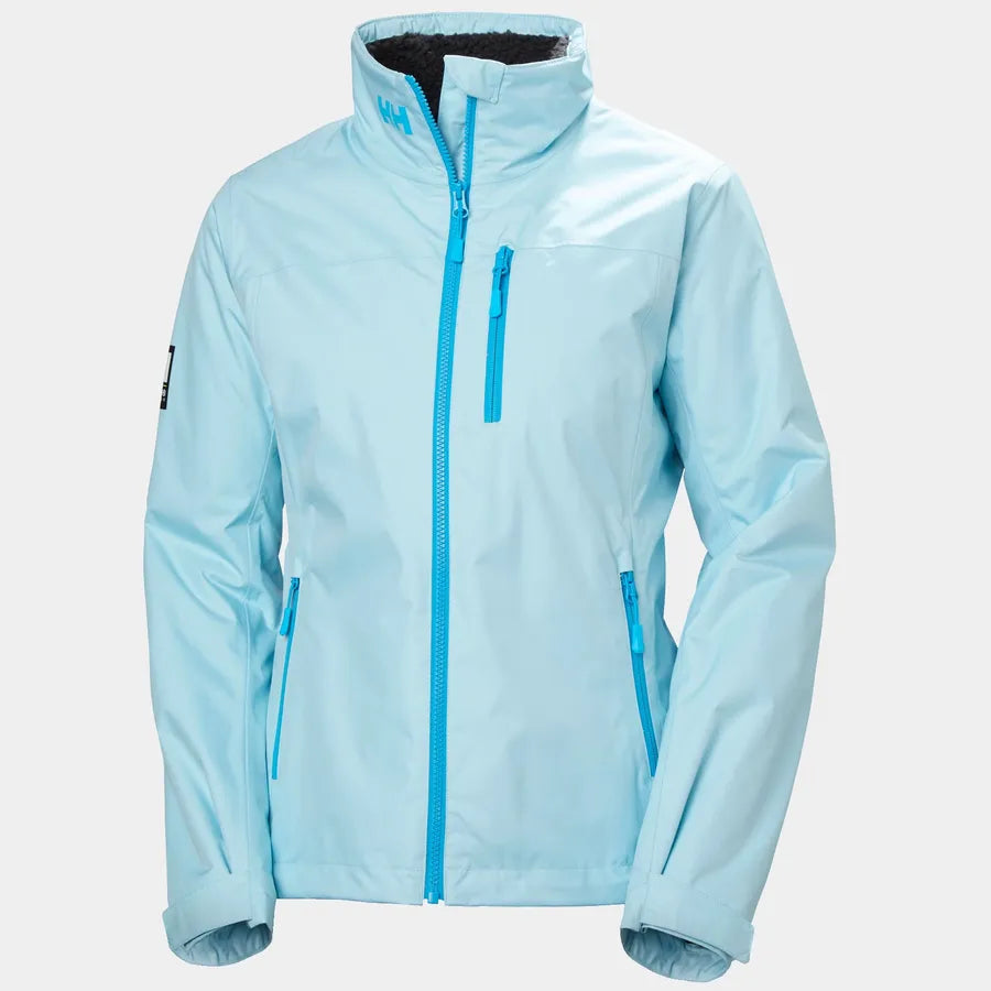 Helly Hansen Women's Crew Hooded Pile Jacket Light Cyan – Marine