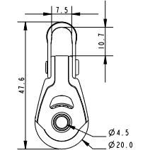 Allen Dynamic Double Block A-2022 20mm 2.5-6mm Rope