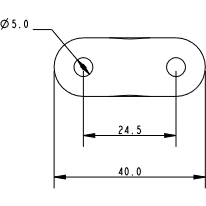 Allen PVC Deck Bush Bullseye up to 14mm Rope
