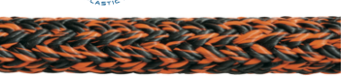 Evo Breeze Polyester Cover Rope Orange 4mm Continuous Lines