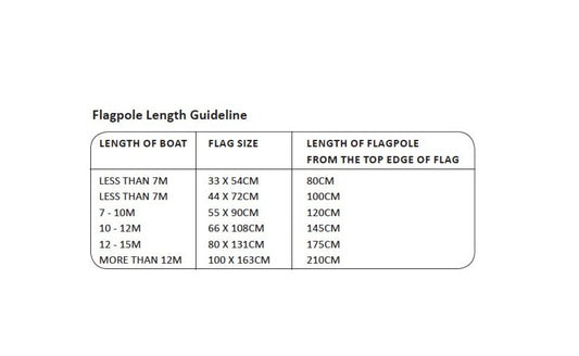 Mahogany Flag Pole 102cm 25mm