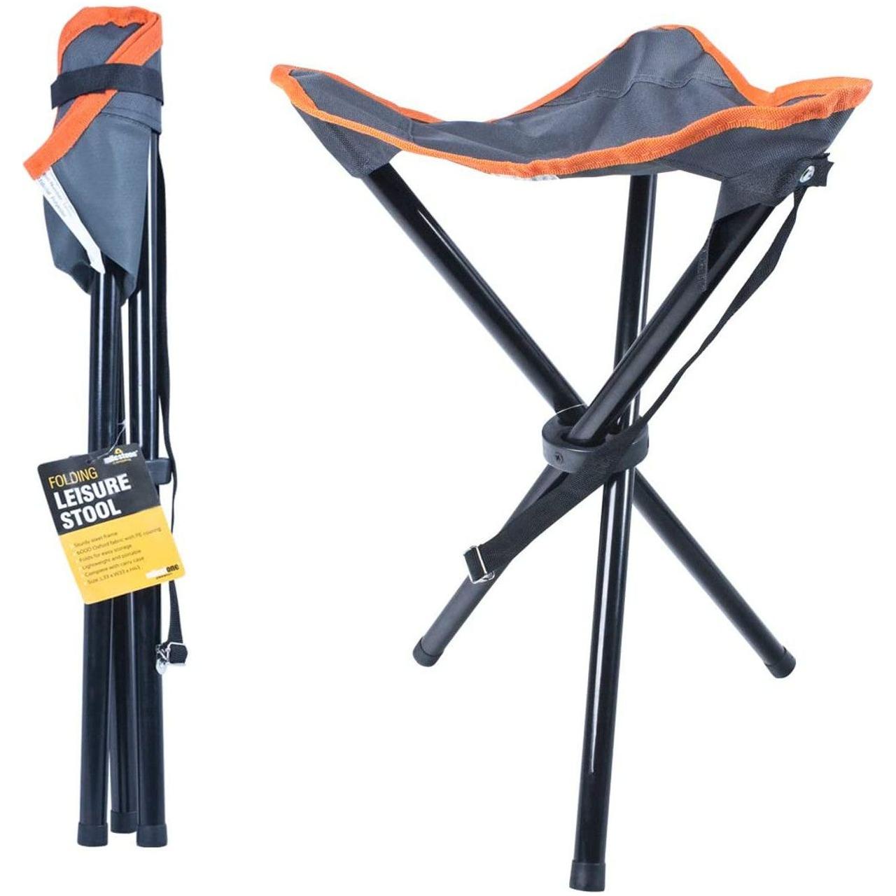 Milestone Compact Outdoor Portable Tripod Stool Folding Chair