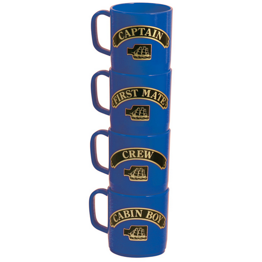 Marine Nauticalia Nautical Mugs Blue Pk4