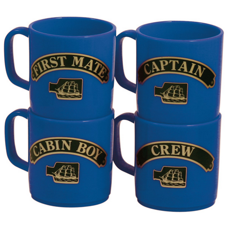 Marine Nauticalia Nautical Mugs Blue Pk4