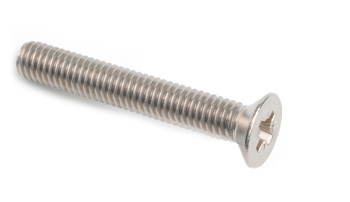 M6 x 80mm Pozi Machine Screw Stainless Steel Bolt A4