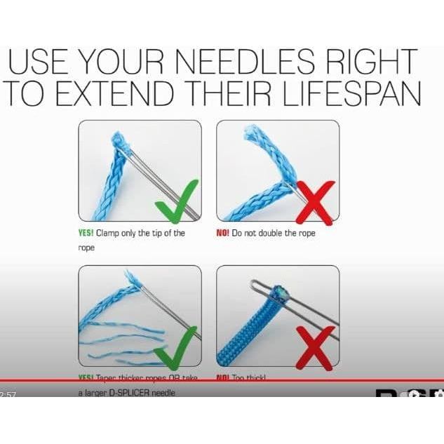 D-Splicer Fixed F10 XS Needle 2mm Rope with Handle