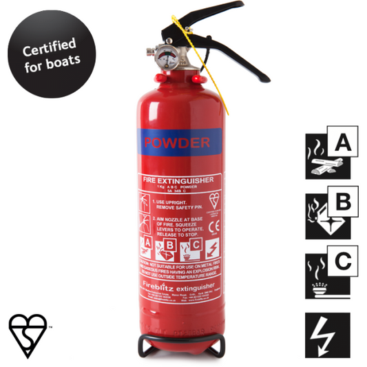 Fire Extinguisher Ships Wheel 1kg ABC 55B 8A C