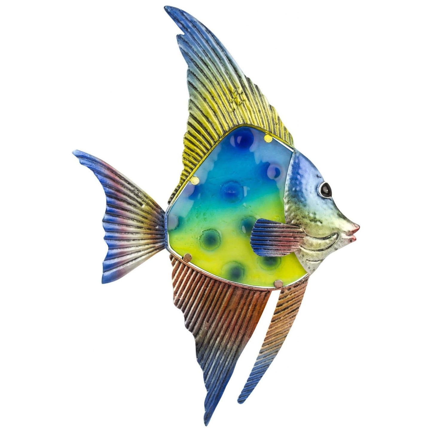 Glass Art Reef Fish Blue Fin Nauticalia 55502