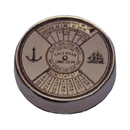 Nauticalia 50 Year Calendar Brass Paperweight