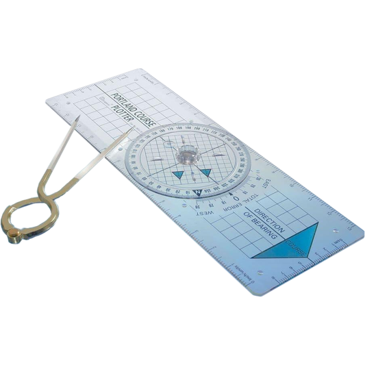 Blundell Harling Portland Course Plotter Kit (Breton Plotter Type) and 7" Divider