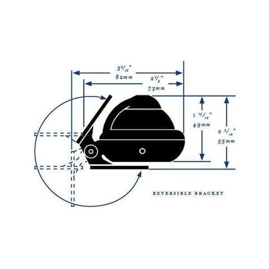 Richie Sport Boat Fishing Boat Compass inc Bracket Black X-10B-M