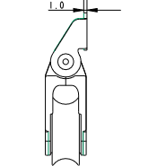 Allen Alloy Sheave Box with 38mm Alloy Sheave A..6H (HA...6H)