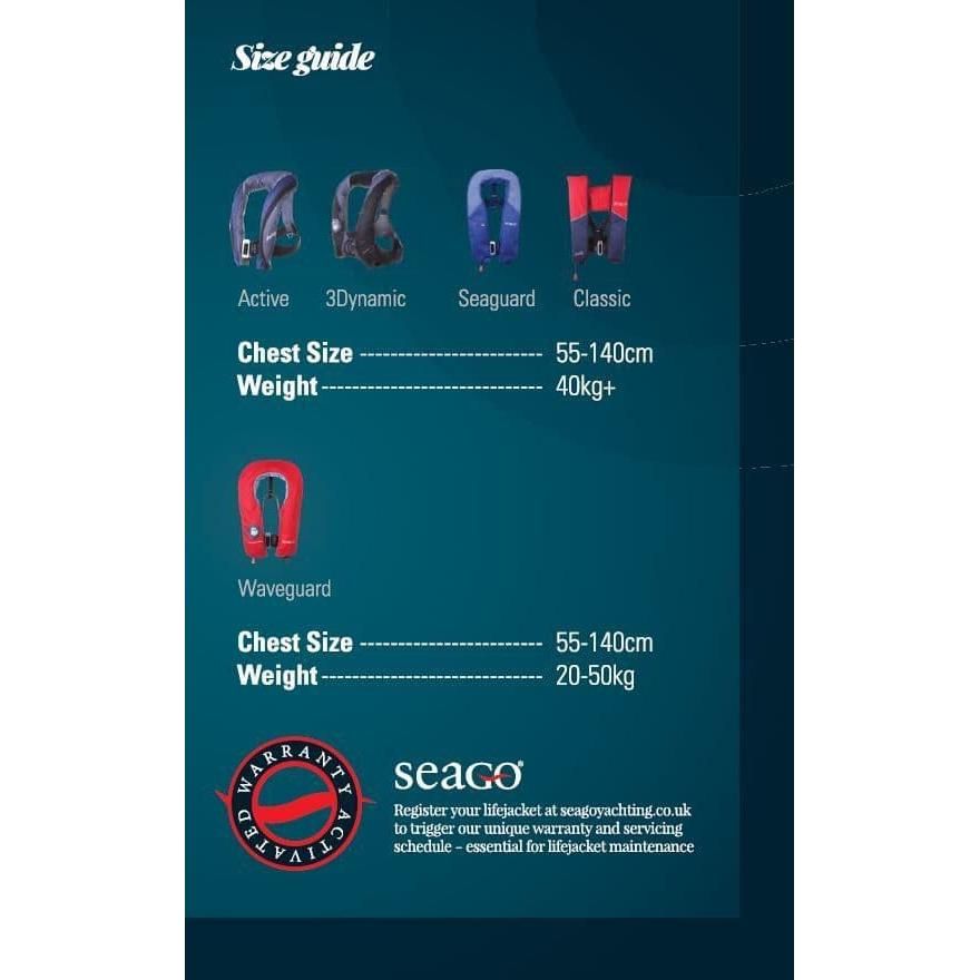 Seago Seaguard Adult 165N Newton Round Collar Light Weight Lifejacket