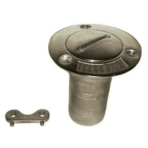 Stainless Diesel Deck Filler 1 1/2" with Key