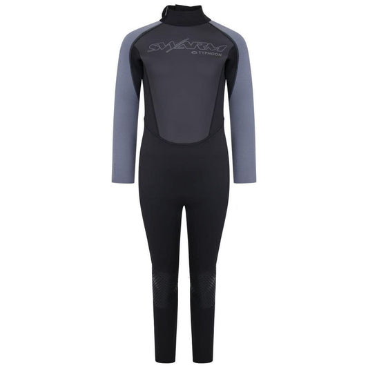 Typhoon Swarm3 Youth Wetsuit One Piece Black Graphite
