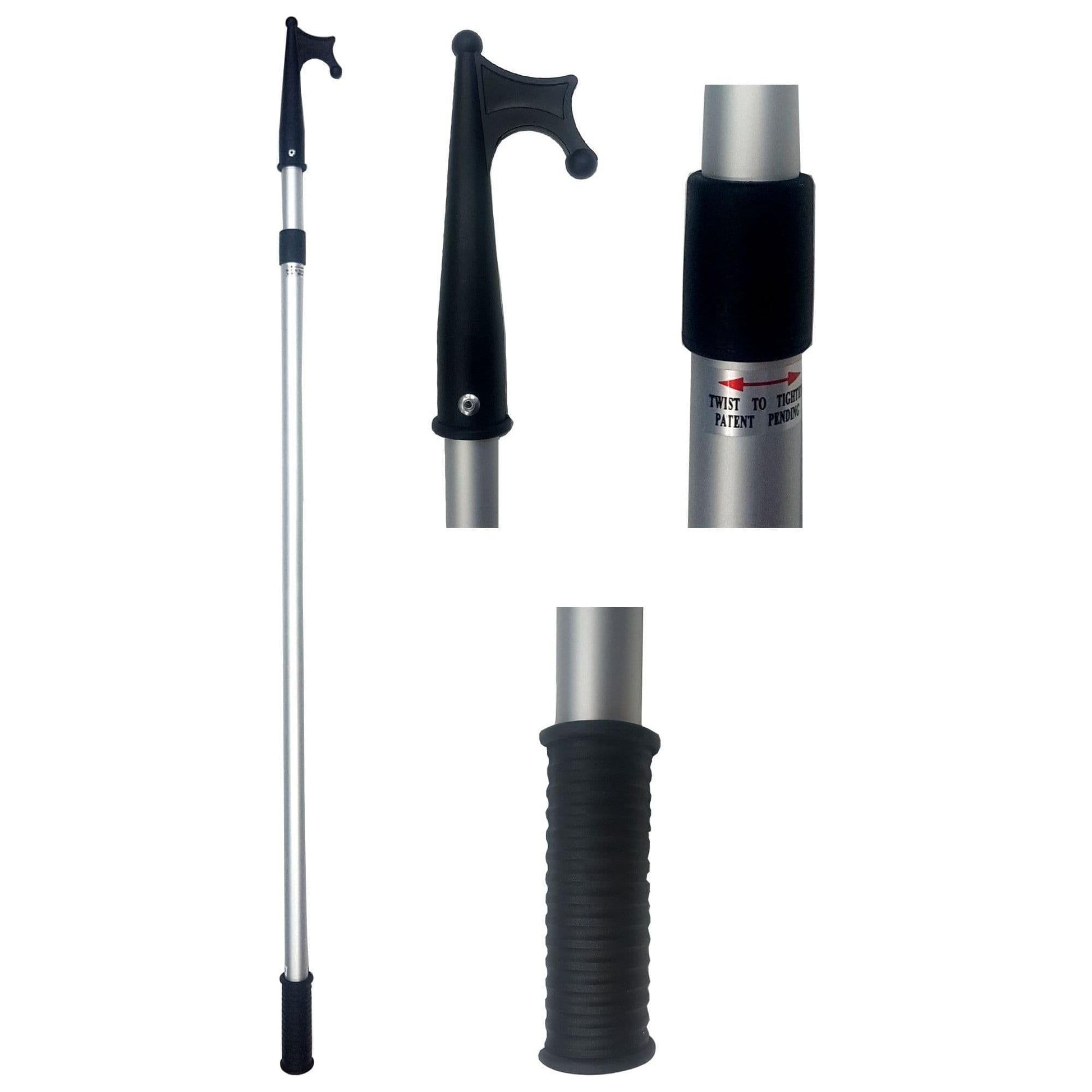 Waveline Telescopic Aluminium Floating Boat Hook  1.21m to 2.14 metre Sailing Marine Dinghy