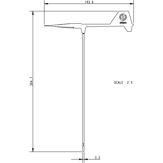 Allen Aerovane Wind Indicator for Dinghies Masthead 190mm 7.5" fits burgee clip