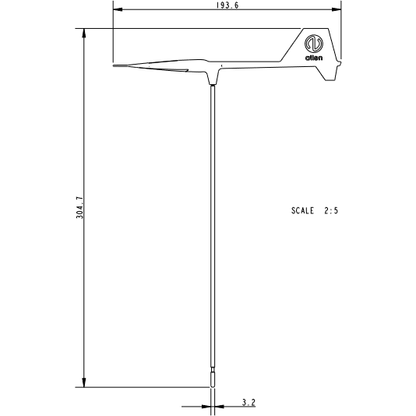 Allen Aerovane Wind Indicator for Dinghies Masthead 190mm 7.5" fits burgee clip