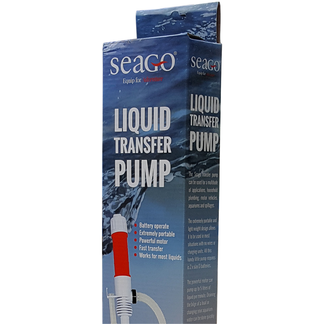 Seago Transfer Pump Portable 5Ltr House Boat Aquarium