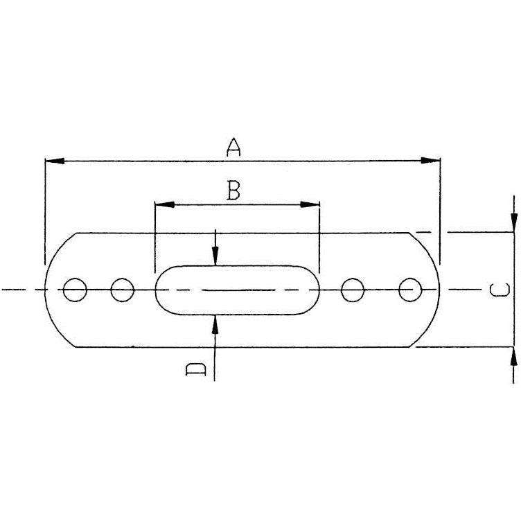 Blue Wave T-Terminal Backing Plate 6mm