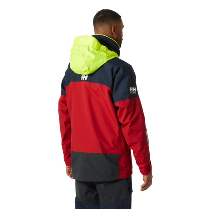 Helly Hansen Men's Pier Red 4.0 Coastal Sailing Jacket