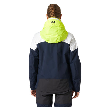 Helly Hansen Women's Pier 4.0 Navy White Jacket Large