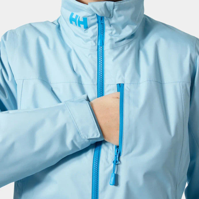 Helly Hansen Women's Crew Hooded Pile Jacket Light Cyan