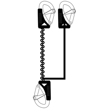 Seago Safety Line Elastic Harness Triple Hook Sailing Yacht ISO