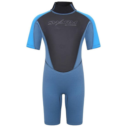 Typhoon Swarm Infant Shorty Wetsuit Steel Blue Black