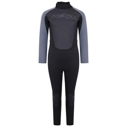 Typhoon Swarm3 Youth Wetsuit One Piece Black Graphite