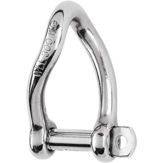 Wichard Twisted Stainless Captive Pin Shackles 6mm (WD-1423)