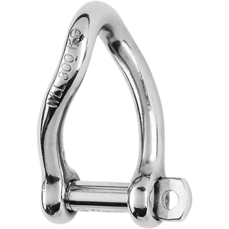 Wichard Twisted Stainless Captive Pin Shackles 6mm (WD-1423)