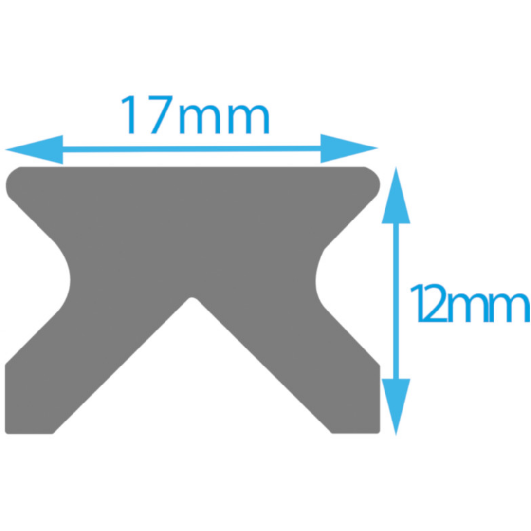 Dinghy Sailboat Alloy 17mm Track 1.22m Allen