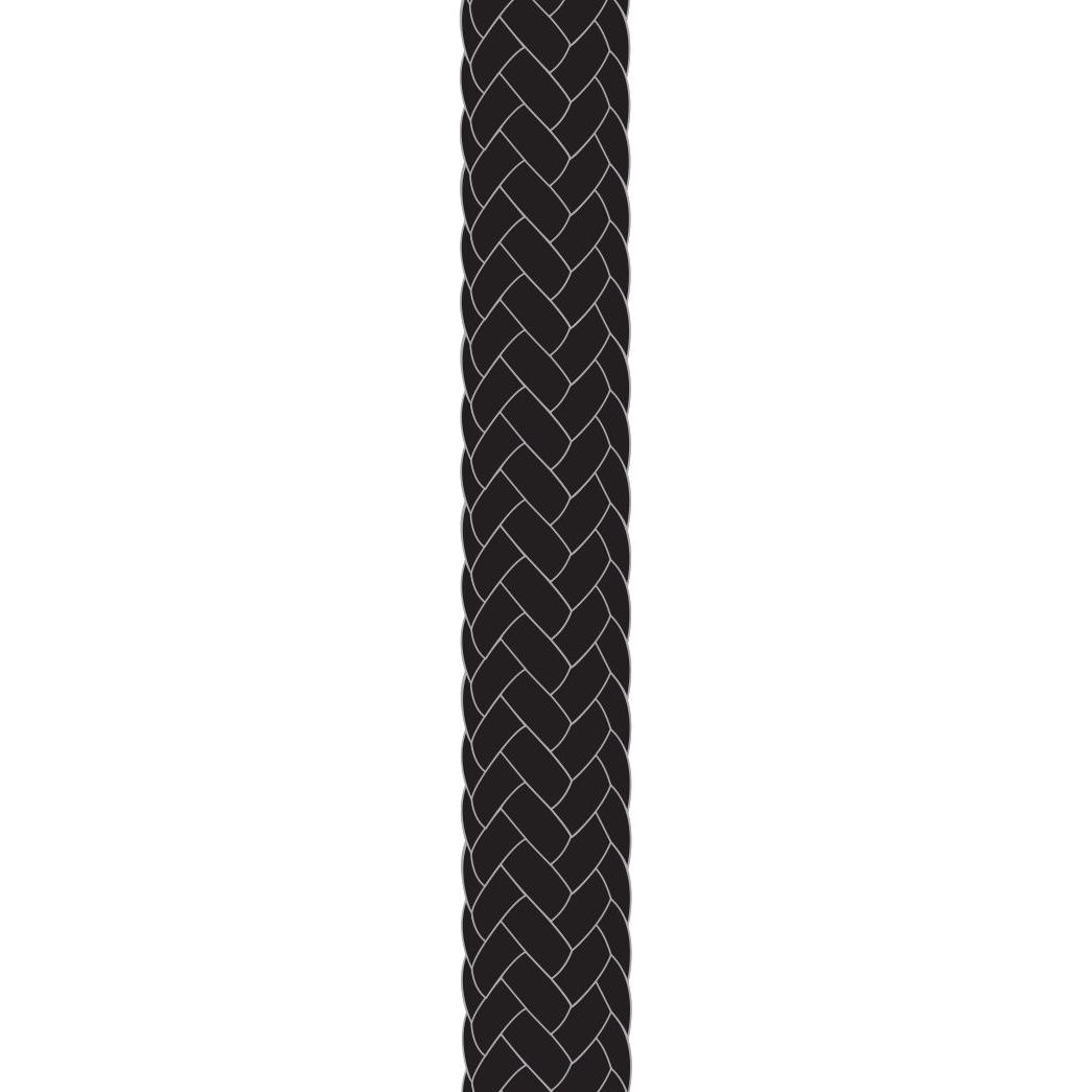 Kingfisher Braid on Braid Polyester Rope Black 8mm