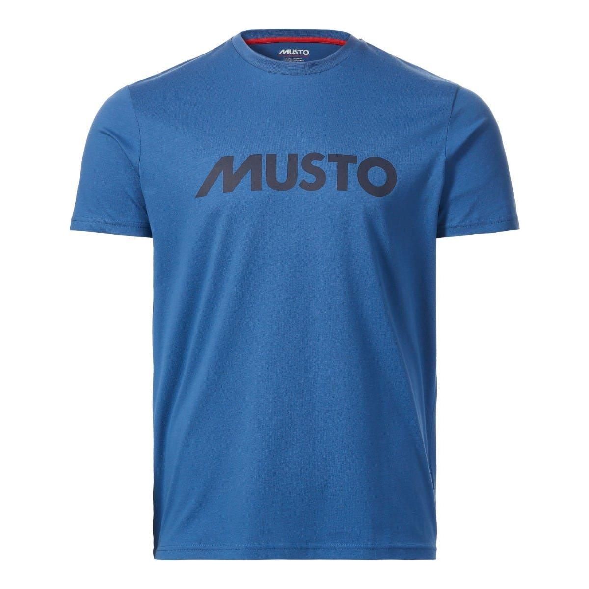 Musto Men's Logo T-Shirt Blue Cotton