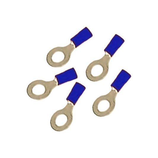 Holt Q728 5mm ring terminals, high strength terminal for marine applications using quality PVC insulation.