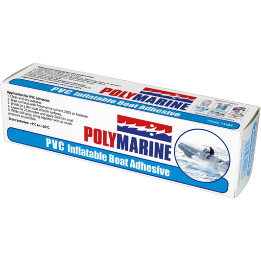 Polymarine PVC Inflatable Boat Adhesive 1 Part 70ml Tube.