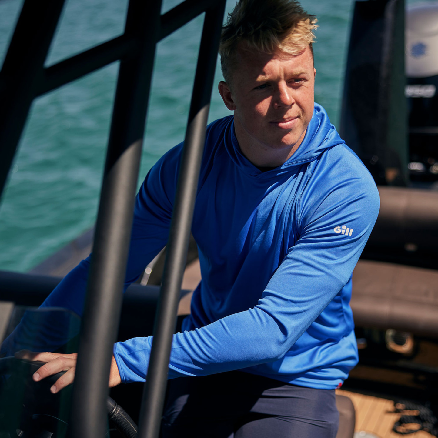 Gill UV Tec Hoody Blue