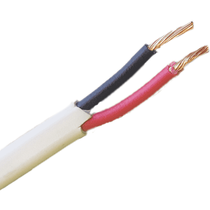 12v Twin Cable 17.5amp White outer Red and Black inner.