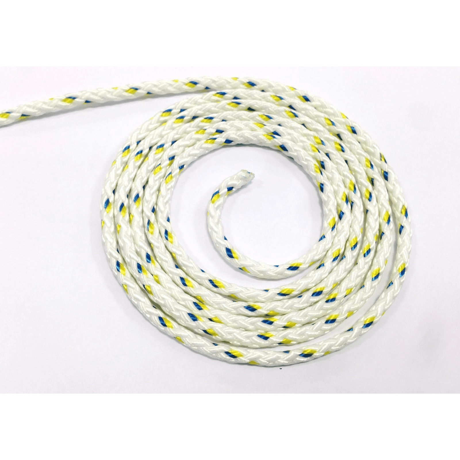 Platt Rope 8 Plait Pre-Stretched Marine Polyester Rope White 4mm or 5mm – Marine ...