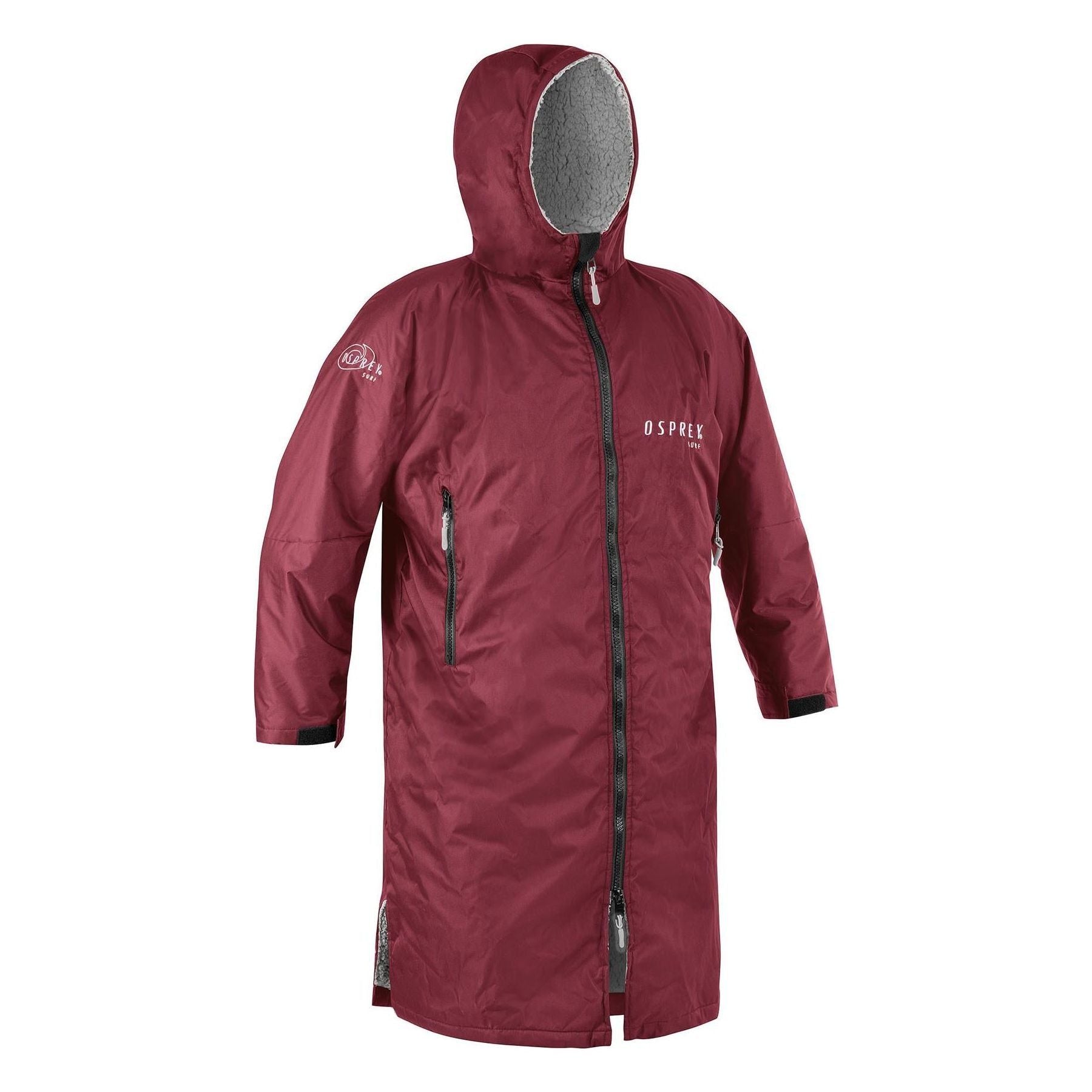 Unisex Hooded Osprey Changing Robe Waterproof & Windproof Maroon