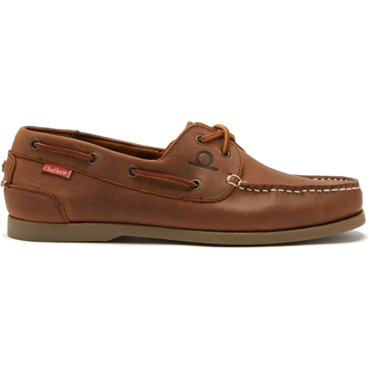 Chatham Galley Deck Shoe Walnut Size 12