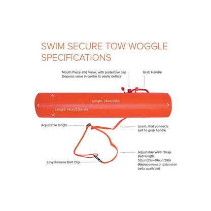 Swim Secure Tow Woggle Orange