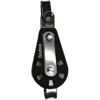 Barton Single Block with Reversible Shackle and Becket Size 1 8mm Rope 01121