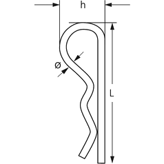 Stainless Steel R Clip/Beta Clip