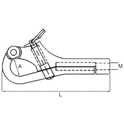 Threaded Stainless Pelican Hook M8 Guardrail Gates