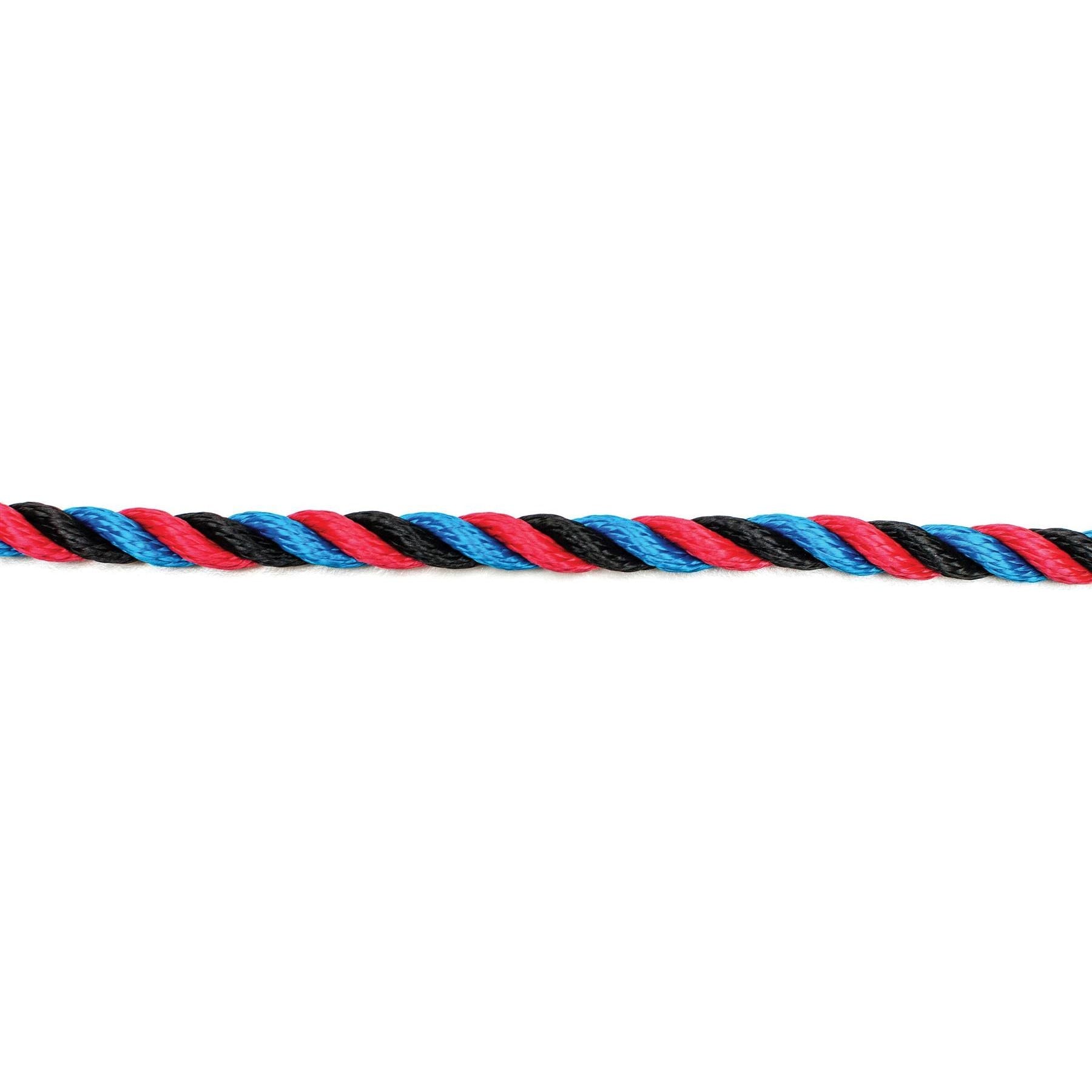 Kingfisher 3 Strand Rope Red/Black/Blue 14mm